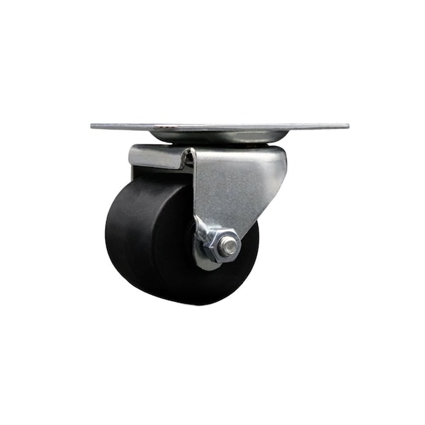 Low Profile Polyolefin 2'' Wheel Top Plate Swivel Caster